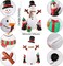 6Ft Christmas Inflatables Christmas Decorations Outdoor, Inflatable Snowman Penguin Blow up Yard Decorations with Rotating LED Lights for Indoor Outdoor Christmas Decorations Yard Garden Decor